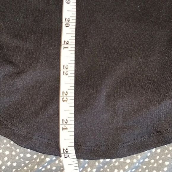 Black Hooded Long Sleeve Shirt M Made In China Polyester Spandex Blend - Picture 11 of 12